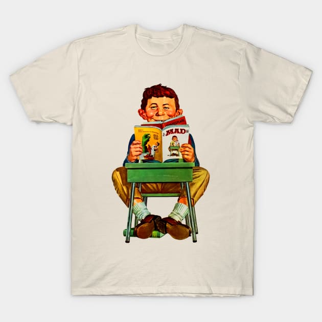 Mad Magazine Book T-Shirt by Hollyboy 